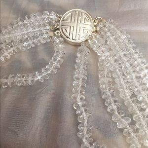 Quartz bead necklace